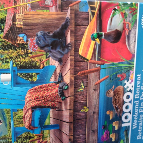 SEALED AND NEW 1000 PIECE PUZZLE WEEKEND RETREAT - Picture 3 of 4